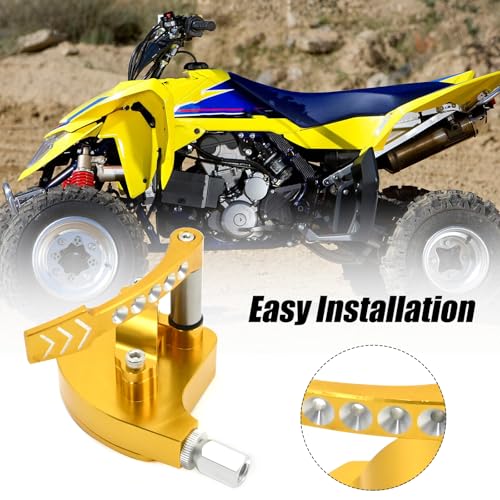 EATAKWARD Billet CNC Universal 7/8" ATV Throttle Lever Thumb Controller Thumb Throttle (Yellow) - color: Yellow