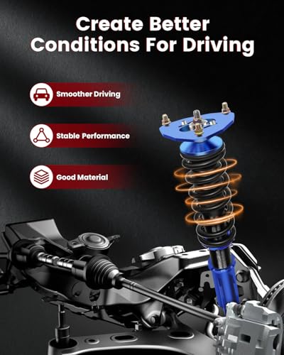 cciyu Coilover Suspension Shock Absorbers fit 2006 for Mitsubishi Lancer