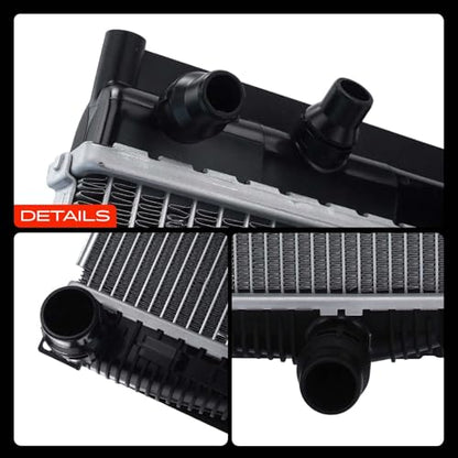 A-Premium Engine Coolant Radiator Assembly Compatible with BMW