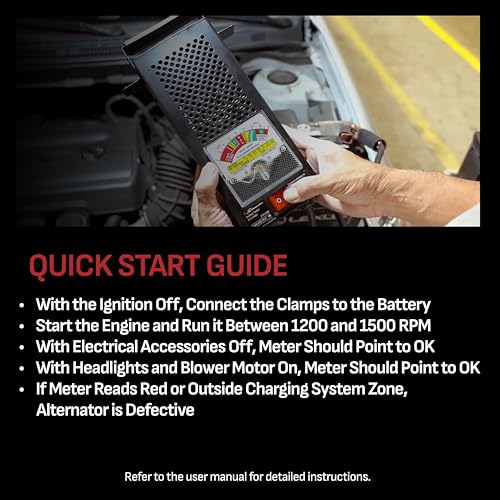 Schumacher Electric Battery Load Tester, 6V/12V – BT-100 - size: Analog / BT-100