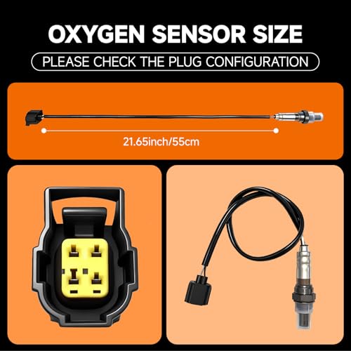 " VEIFNIY Upstream & Downstream Oxygen Sensor Set|Direct Replacement for OE 234-4587| Compatible with Chrysler, for Dodge, for Jeep V6 2.7L-4.0L & V8 4.7L-6.1L 2001-2010 Models-INCLUDES GLOVES " - size: 234-4587