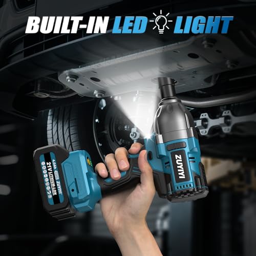 1/2" Cordless Impact Wrench, 1600N.m High Torque Power Impact Gun