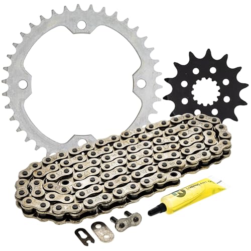 NICHE Drive Sprocket Chain Combo for Yamaha YFZ450 YFZ450SE Front 14 Rear 38 Tooth 520NZ Standard 98 Links - size: Standard Chain