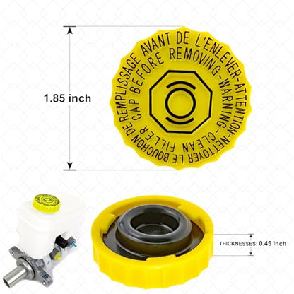 Brake Fluid Reservoir Cap, Master Brake Cylinder Filler Cap, Replacement OEM#4683656AB