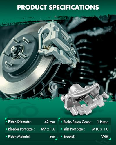 SCITOO Rear Driver & Passenger Side Disc Brake Calipers 19B3850 19B3851 - size: Rear[19B3850 & 19B3851]