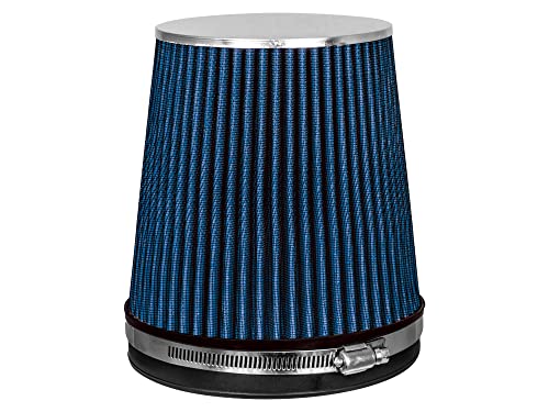 Rtunes Racing 6-Inch 152mm Short Truck Dry Cone Air Filter, Blue, 6-Inch