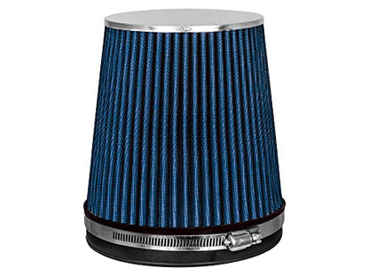Rtunes Racing 6-Inch 152mm Short Truck Dry Cone Air Filter, Blue, 6-Inch