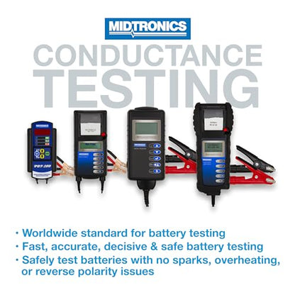 Midtronics - 12V Advanced Automotive Battery Diagnostic Tool Electrial System Tester, PBT-200 - 200-850 CCA Battery Load Tester Cranking and Charging System - Conductance Testing-Service Diagnostics