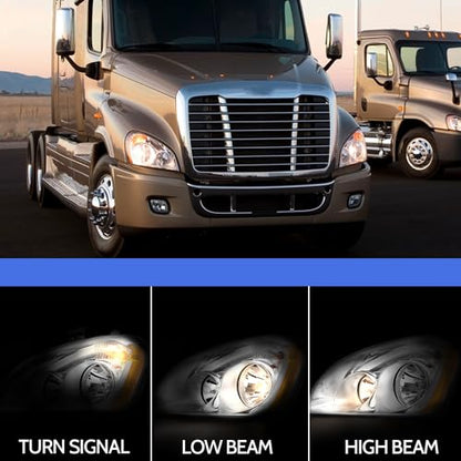Headlight Assembly Fit for 2008-2016 Freightliner Cascadia Passenger Side - style: Passenger Side