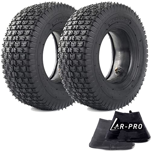 AR-PRO Exact Replacement 12x5.00-6" Tires and Inner Tubes for Razor Dirt Quad Versions 19+, Go-Karts, Lawn Mowers, Wheelbarrow, and More - Quality Inner Tubes with Bent Valve Stems (Set of 2) - size: 12x5.00-6, TR-87