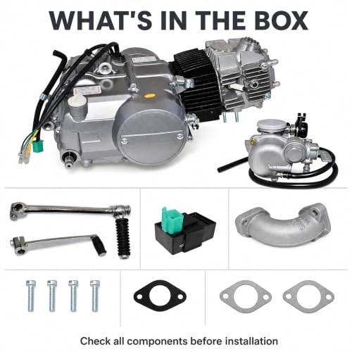125cc 4-Stroke Engine Kit, 4-Speed Semi-Auto for CRF50 Dirt Bikes