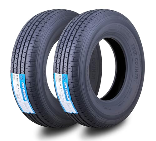 Free Country Prem Trailer Tires ST225/75R15 10PR LR E 117N /Scuff Guard, S2 - size: 225/75R15 10PR