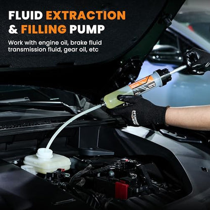 FOUR UNCLES Fluid Transfer Syringe for Engine Oil & Gear Oil 200cc - size: 200cc