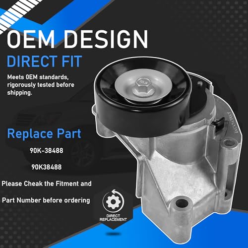 Drive Belt Idler Pulley Kit Compatible with 98-09 Toyota Lexus