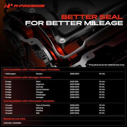 A-Premium Engine Valve Cover Gasket Set, for Oil or Gas Leak Repair