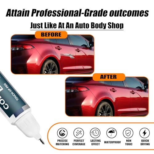 3Q3 Dark Red/Salsa Red Pearl Car Touch Up Paint for Toyota OEM Color Match - color: Dark Red/Salsa Red Pearl(3Q3) for 4Runner/Camry-models/Highlander-models/Land-Cruiser/Prius/RAV4/Sequoia/Sienna-models/Tundra