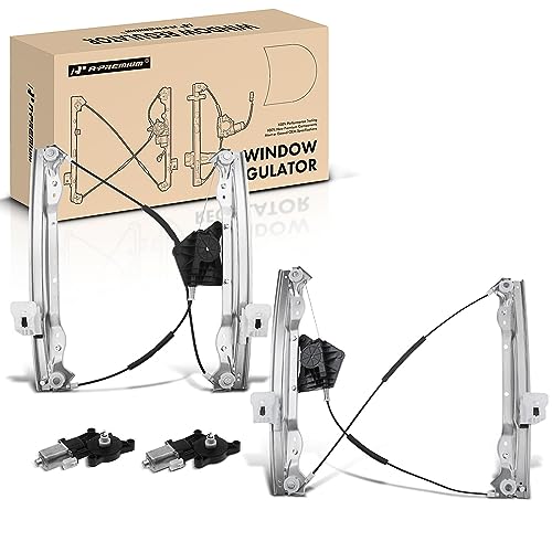 A-Premium Front Driver and Passenger Side Power Window Regulator with Motor - style: Front Driver+Passenger (LH+RH)