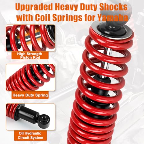 MOSNAI Heavy Duty Golf Cart Rear Shocks for Yamaha G14 G16 G19 G20 G22 G29 - color: Red