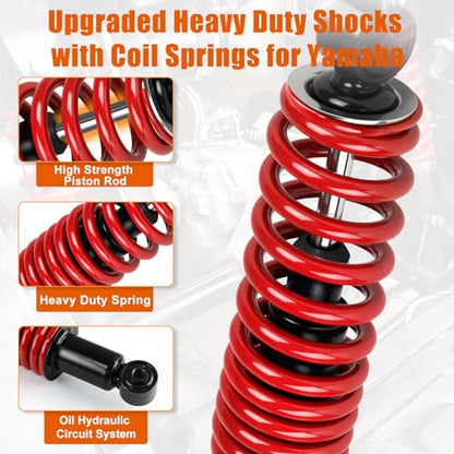 MOSNAI Heavy Duty Golf Cart Rear Shocks for Yamaha G14 G16 G19 G20 G22 G29 - color: Red
