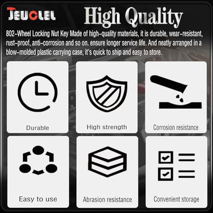 802 Wheel Locking Nut Key for Jeep Renegade Wrangler Cherokee Dodge Journey 2016-2020, 29mm Lock Bolt Inner Dia Anti-Theft Lug Nut Removal Tool - size: 802 (Old)