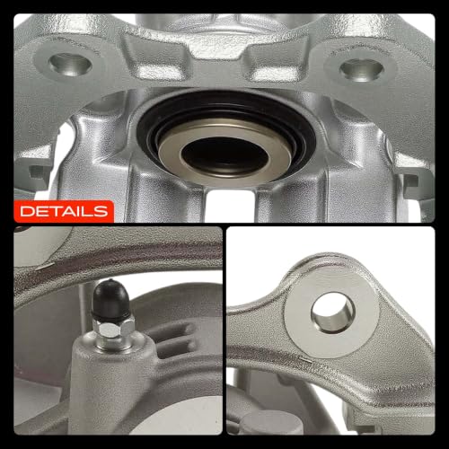 A-Premium Rear Right Passenger Disc Brake Caliper with Bracket - style: Single Piston Rear Right