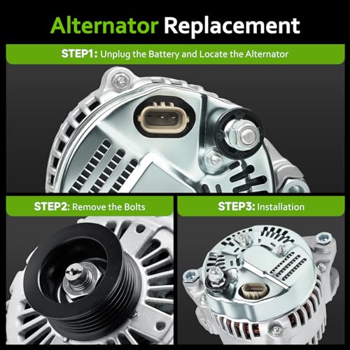 Alternator Replacement for 2007-2009 Kia Sorento 3.3 3.8L, Sedona 06-09, Borrego 10-11, 06-11 Hyundai Azera 3.3 3.8L, Veracruz 07-12, Entourage 07-10, Sonata 06-10, Santa Fe 07-09, 102211-3102, 11191N