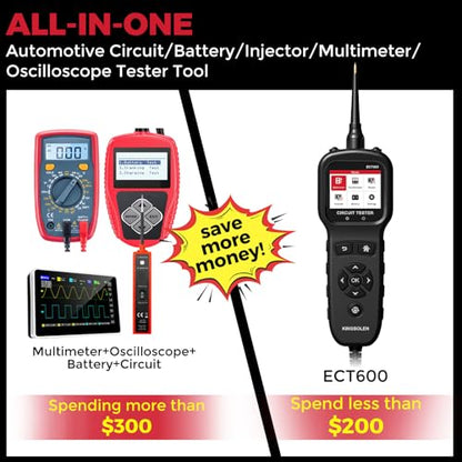 KINGBOLEN ECT600 Automotive Power Circuit Probe Tester with Inject Test 36'