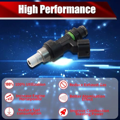 Set of 6 Fuel Injectors 15710-66J00 FJ966 Replacement - size: FJ966