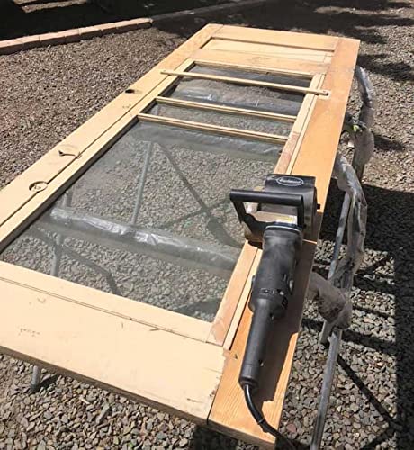Eastwood Contour SCT Surface Conditioning Tool With Storage Rack | Heavy Duty Automotive Metal Preparation Tools Includes 120 Grit Finishing Drum 80 and 120 Grit Stripping Drums