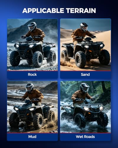 KAX ATV UTV All-Terrain Tires 19x7-8, 4PR, Go Kart Mini Bike Tire, Set 2 - color: Z-129 (2 Pcs）, size: 19x7-8