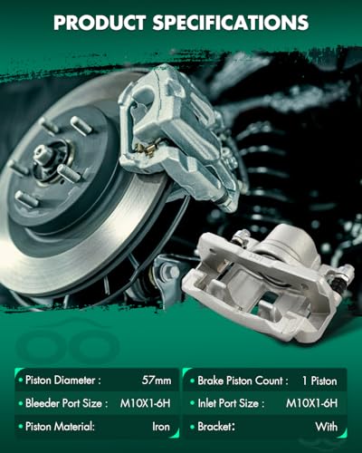 SCITOO 2PCS 19B2668 19B2669 Front Driver & Passenger Side Brake Calipers - size: Front[19B2668 & 19B2669]