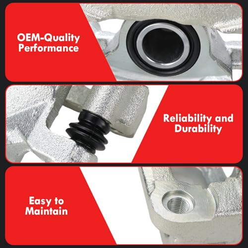 2pcs Rear Disc Brake Calipers Assembly with Bracket Replaces 19B2780 - size: 19B2780+19B2781