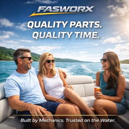 FASWORX 46-77177A3 Complete Water Pump Impeller Repair Kit Replacement for Mercury Mariner Force Outboard 30-70 HP 2-Stroke, Includes Upper Housing & Lower Base - Replaces Sierra 18-3324, 77177A3