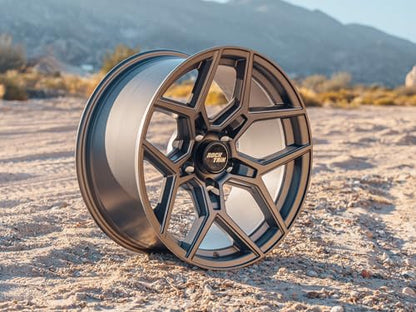 RockTrix RT105 18x9 Off-Road Wheels compatible with Toyota Tundra 2007-2021, Matte Gunmetal 5x150 Rims +12mm Offset for 33-35 Inch Tire Clearance, Fits Sequoia, Land Cruiser, And Fits Lexus LX570 - color: Matte Gunmetal, size: 18x9 +12mm offset