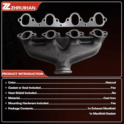 Left Exhaust Manifold Kit With 1980-1989 B Series Bus - size: 674-168