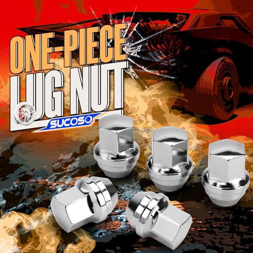 SUCOSO 20pcs M14x1.5 Lug Nuts Chrome,OEM Factory Style 7/8" Hex 1.5" Height - color: Silver, size: M14x1.5
