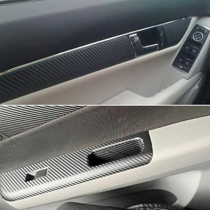 Carbon Fiber Vinyl Tape for Black Out Chrome Delete Window Trim with Tool Kit, Black Vinyl Wrap Tape Roll, Self-Adhesive Car Chrome Door Trim Delete Tape DIY Film (2 inches x 30 feet) - size: 2 inches x 30 feet