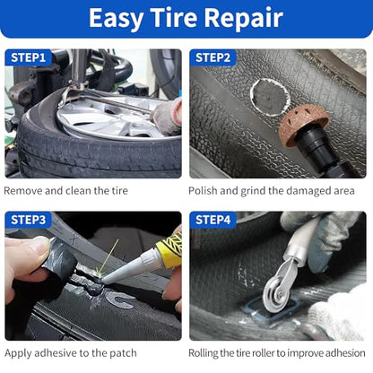 Air Tire Repair Polish Patch Kits-2500 RPM Low Speed Air Tire Buffer