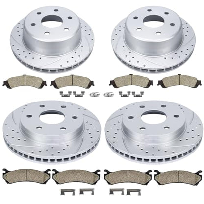 Acinoparts Front(12") and Rear(12.99") Brake Kit for Chevrolet Avalanche - size: HMBK21301