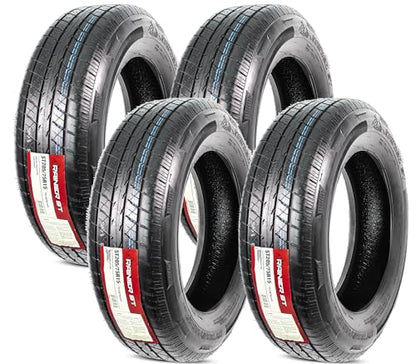 eCustomrim 4-Pack ST205/75R15 DEEP TREAD Radial Trailer Tire Load Range D