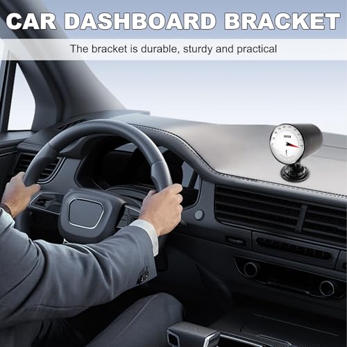 Car 2" 52mm One Hole Dash Gauge Pod Holder, ABS Plastic 1 Hole Gauge Console Dashboard Pod Mount, Universal Housing Pod Meter Cup Gauge to Vehicle's Dash, Car Accessories - color: One Hole