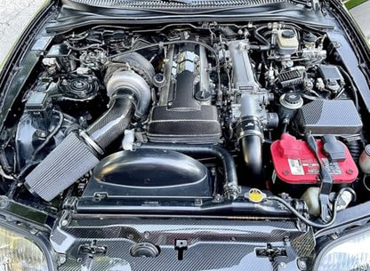 AC PERFORMANCE 3" 45° Degree Carbon Fiber Air Intake Elbow Tube - size: 3" OD, style: 45 Degree