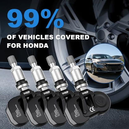 TPMS Sensors Fit for Honda Pre-Programmed Tire Pressure Monitoring 4PCS