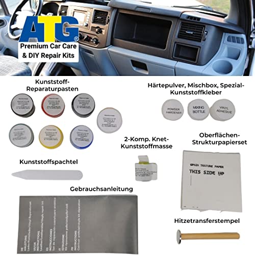ATG Car Dash Repair Kit for Cracked Dash – Dashboard Crack Filler for Vinyl, Leather and Plastic – Car Interior Repair Kit
