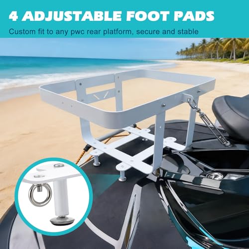 PWC Cargo Rack Cooler Rack for Jet Ski,for PWC ATV UTV with Straps