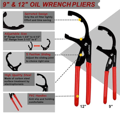 Oil Filter Wrench Set, 3-Jaw Oil Filter Wrench With Small Funnel - size: 4 Pack - Black
