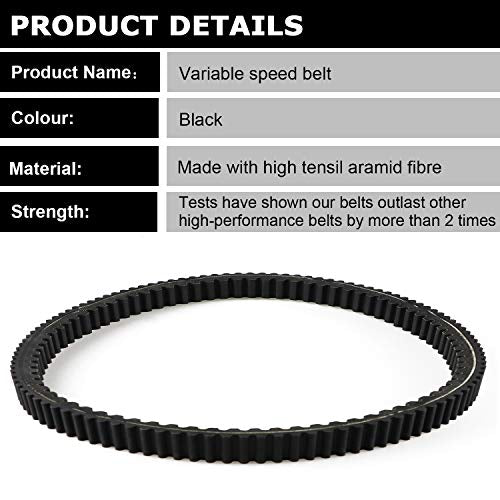 CVT Carbon Drive Belt for Polaris Ranger 2010-2012 800 Crew EPS Ranger RZR 800 EPS 24G4022 3211118 3211133 3211162