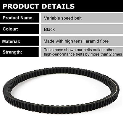 CVT Carbon Drive Belt for Polaris Ranger 2010-2012 800 Crew EPS Ranger RZR 800 EPS 24G4022 3211118 3211133 3211162