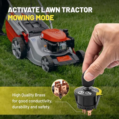 Oyviny Lawn Mowers Ignition Switch Replaces 532175566 925-1741 175566 175442 GY20074 94762 163968 Ignition Switch with Keys 7 Terminals for Husqvarna John Deere Cub Cadet Craftsman Mower