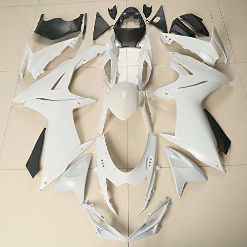 TCT-MOTORPARTS Complete Set Unpainted Fairing Bodywork Fits for Suzuki GSXR 600 GSX-R 750 2011-2024 - size: Fit For GSXR 600/750 2011-2024